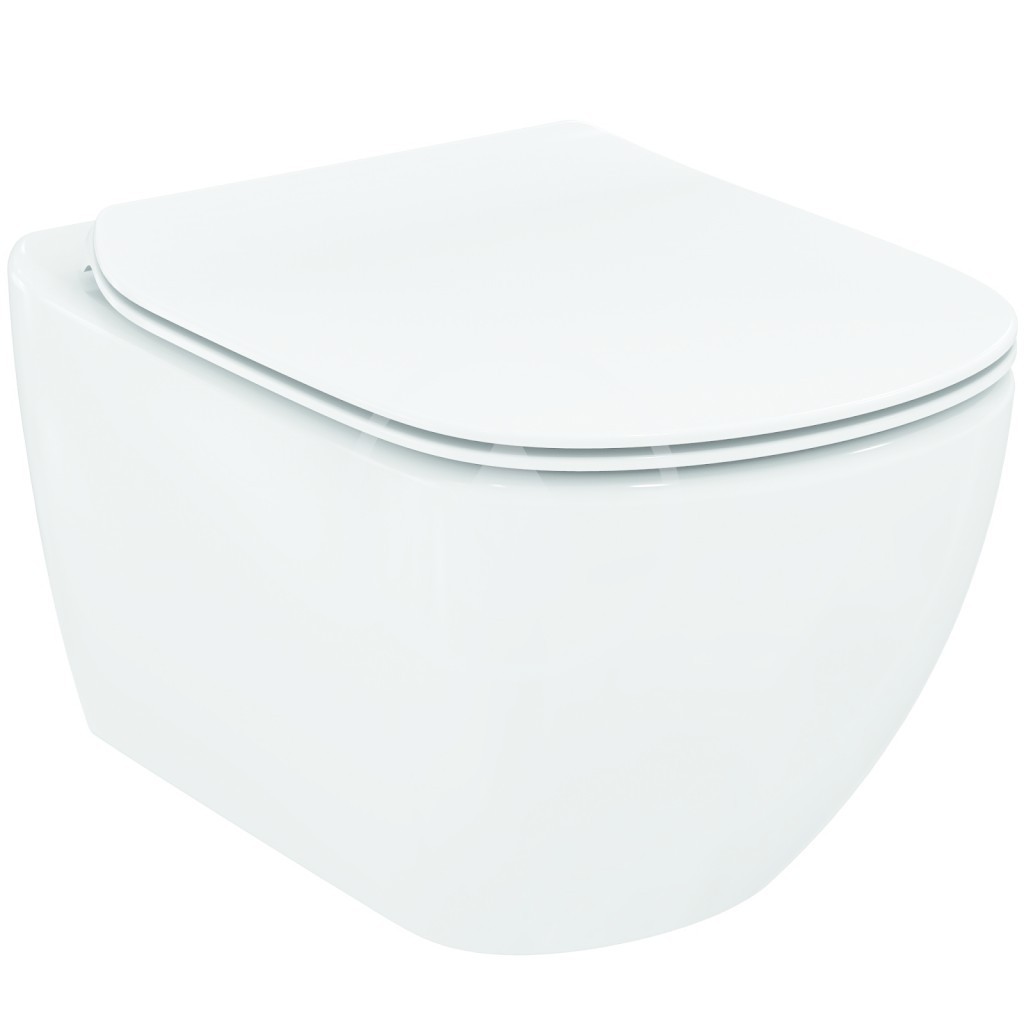 IDEAL STANDARD Tesi Závěsné WC se sedátkem SoftClose, Rimless, bílá T355101