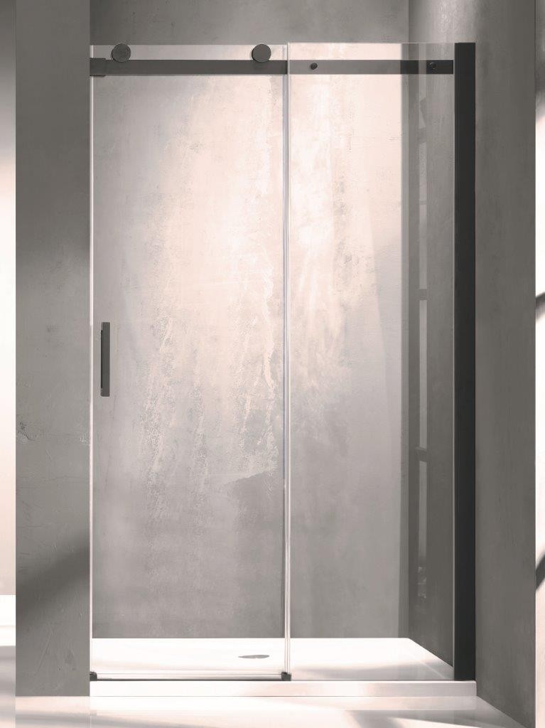 HOPA Sprchové dveře BELVER BLACK BARVA rámu Černá, Rozměr A 100 cm, Směr zavírání Univerzální Levé / Pravé, Výplň Čiré bezpečnostní sklo 8 mm BCBELV10BC
