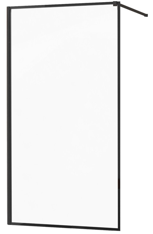 MEXEN/S KIOTO Sprchová zástěna WALK-IN 50x200 cm 8 mm, černá, černý profil 800-050-101-70-70