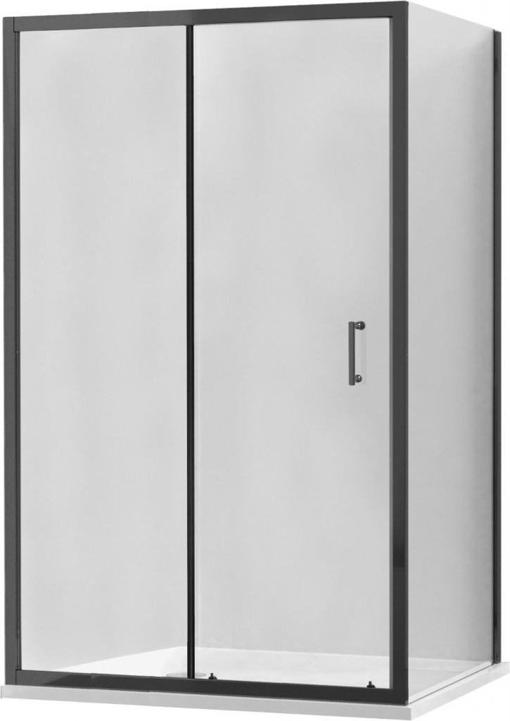MEXEN/S APIA sprchový kout 100x80, transparent, černá 840-100-080-70-00