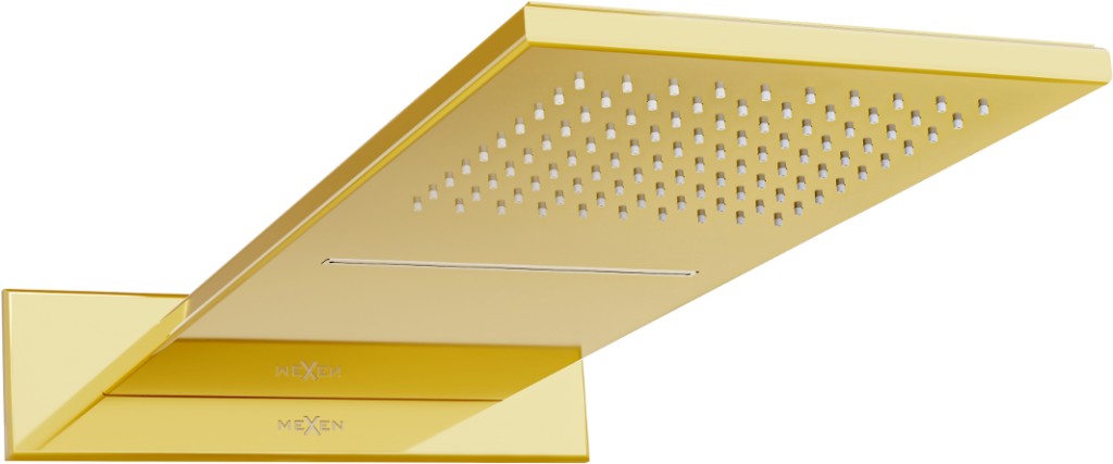 MEXEN Vodopád hlavová sprcha slim 50x22 cm Gold 79190-50