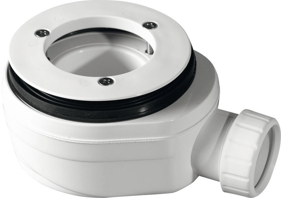 GELCO vaničkový sifon, průměr otvoru 90 mm, DN40, nízký, pro vaničky s krytem - PB90EXN MINUS