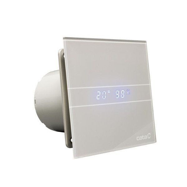 CATA E-100 GSTH koupelnový ventilátor axiální s automatem,4W/8W,potrubí 100,stříbr 00900600