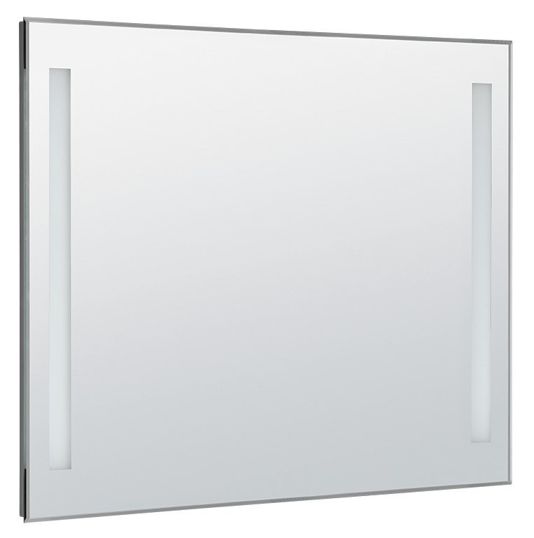 AQUALINE Zrcadlo s LED osvětlením 100x80cm, kolébkový vypínač ATH7