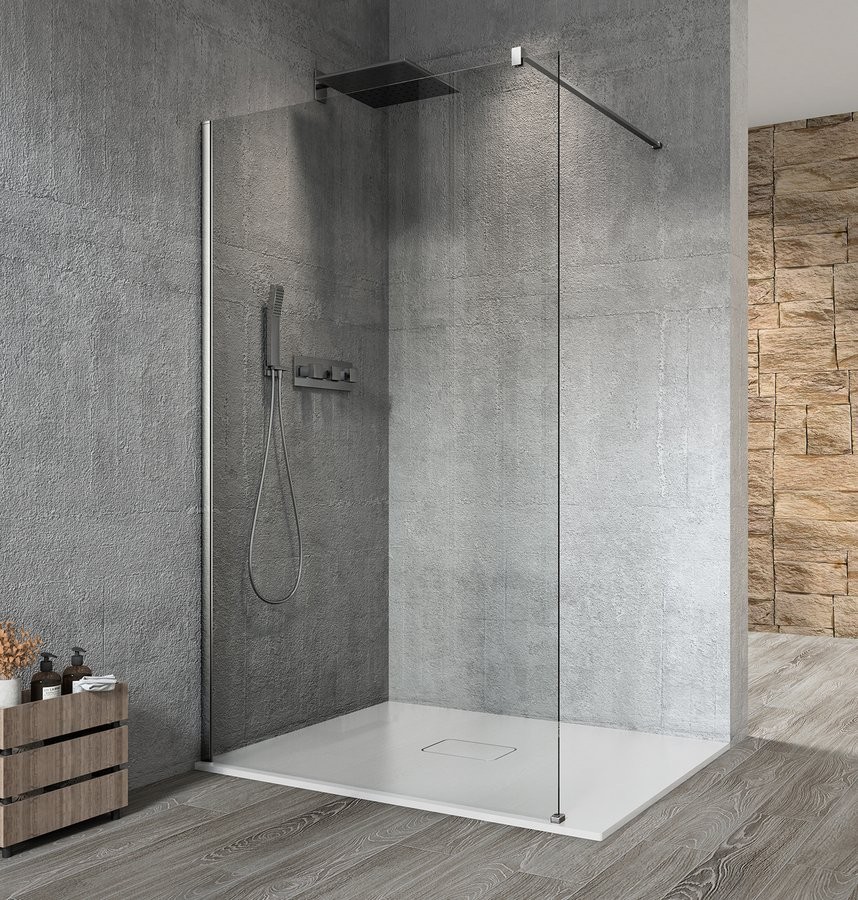 GELCO VARIO CHROME jednodílná sprchová zástěna k instalaci ke stěně, čiré sklo, 700  GX1270GX1010