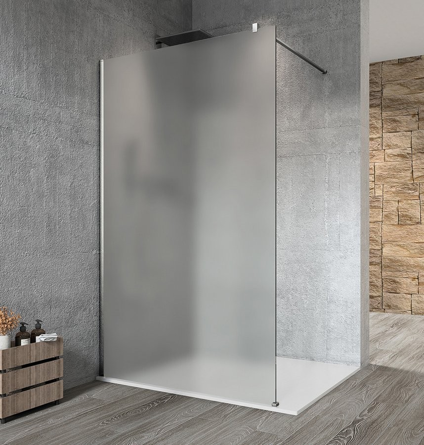 GELCO VARIO CHROME jednodílná sprchová zástěna k instalaci ke stěně, matné sklo, 800  GX1480GX1010