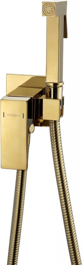 MEXEN Cube  podomítková bidetová baterie, zlatá 7599150-50