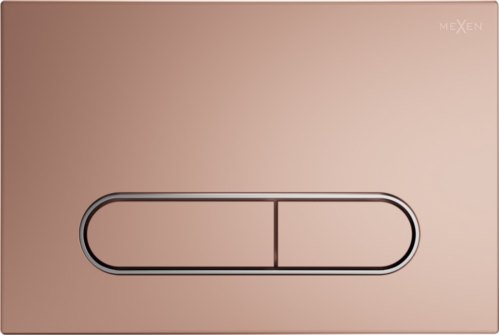 MEXEN Fenix 11 splachovací tlačítko, růžové zlato /kompatibilní s Geberit Sigma UP300 a UP320/ 601105