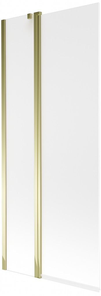 MEXEN Flip vanová zástěna 1-křídlo 80x150 cm, dekor, zlato 894-080-101-50-30