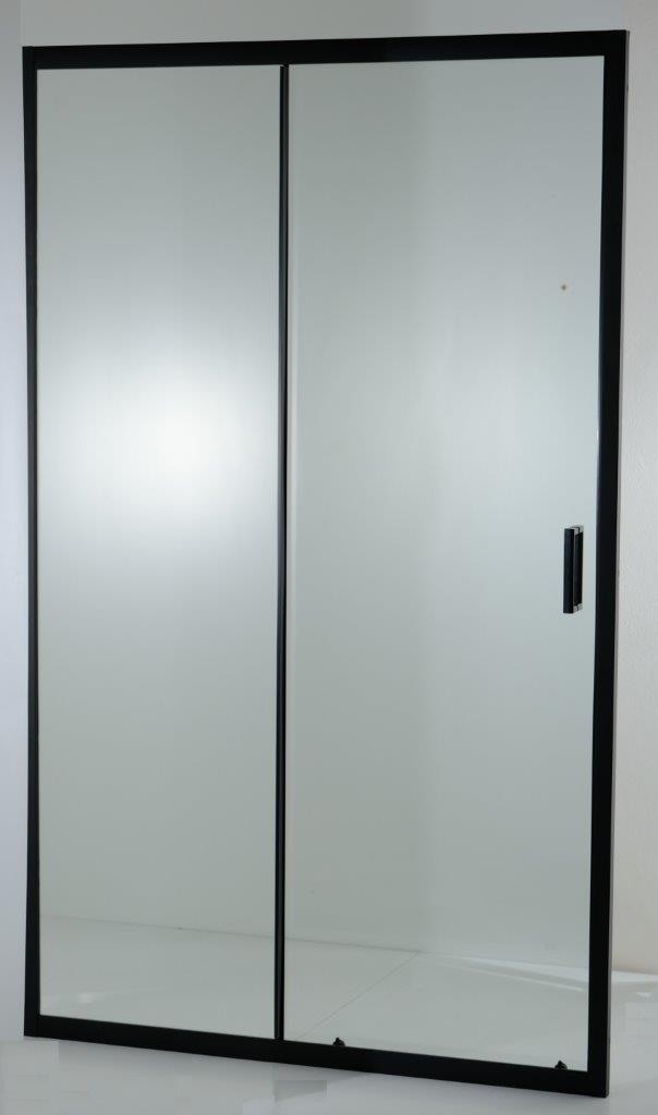 HOPA Sprchové dveře do niky TREOS NEW BLACK BARVA rámu Černá matná, Rozměr A 120 cm, Směr zavírání Univerzální Levé / Pravé, Výplň Čiré bezpečnostní sklo 6 mm OLBTREO120BC