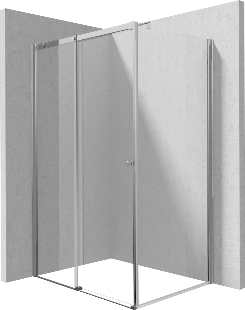 DEANTE/S Sprchový kout pevná stěna 120, posuvné dveře 100 KTS_032P+KTSP010P+KTS_0P1X KERRIA/0257