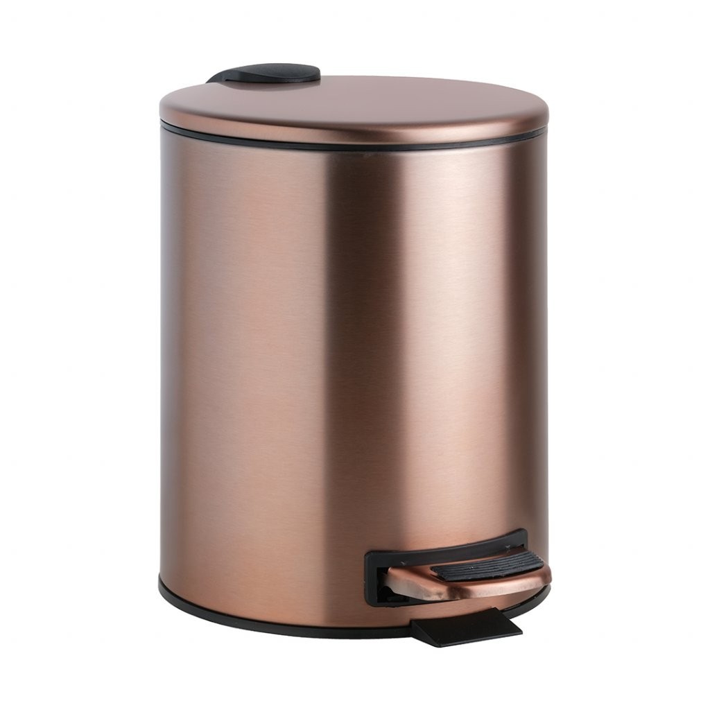 HOPA Odpadkový koš „Soft Close“, 5l, 205×265×205 mm Barva Růžové zlato broušená KDBE155315010