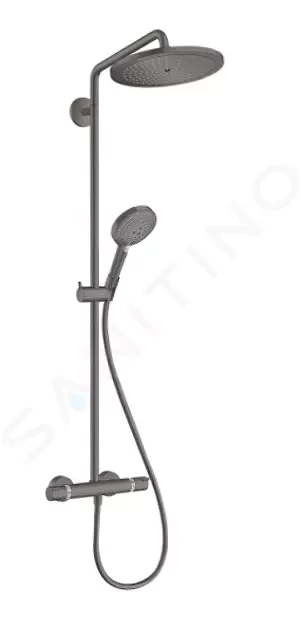 HANSGROHE Croma Select S Sprchový set Showerpipe 280 s termostatem, kartáčovaný černý chrom 26890340