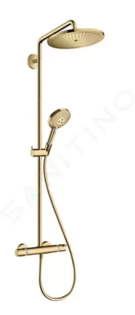 HANSGROHE Croma Select S Sprchový set Showerpipe 280 s termostatem, leštěný vzhled zlata 26890990