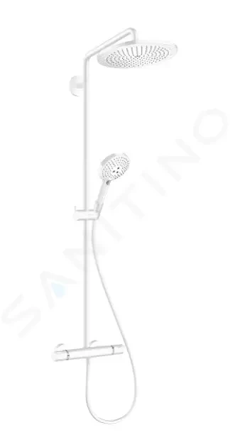 HANSGROHE Croma Select S Sprchový set Showerpipe 280 s termostatem, EcoSmart, matná bílá 26891700