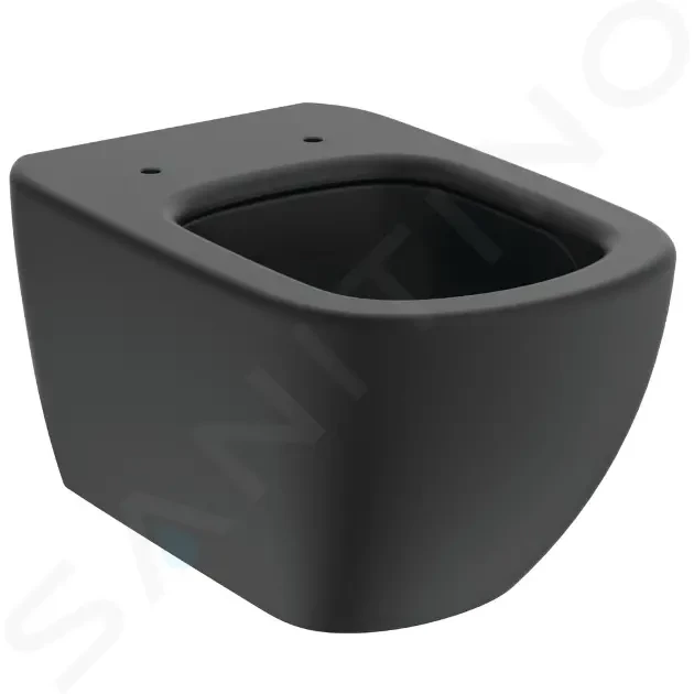 IDEAL STANDARD Tesi Závěsné WC, Aquablade, černá T0079V3