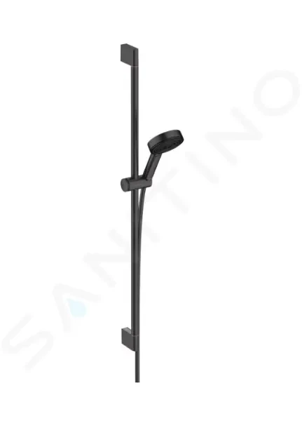 HANSGROHE Pulsify Select Set sprchové hlavice, 3 proudy, EcoSmart, tyče 959 mm a hadice, matná černá 24171670