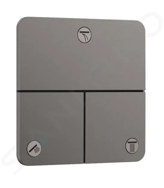 HANSGROHE ShowerSelect Comfort Ventil pod omítku, pro 3 spotřebiče, kartáčovaný černý chrom 15587340