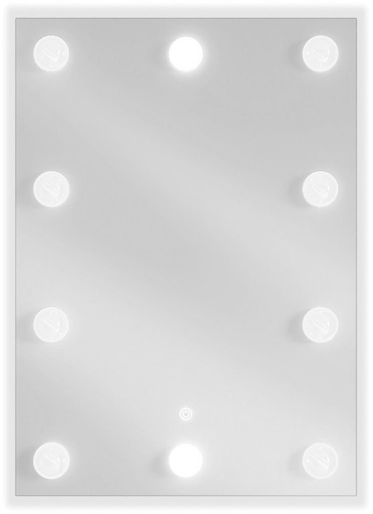 MEXEN Dona zrcadlo s osvětlením 50 x 70 cm, LED 600 9818-050-070-611-00
