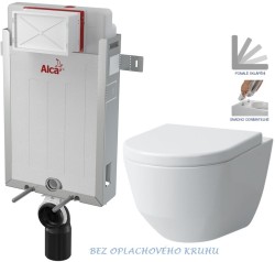 AKCE/SET/ALCAPLAST - SET Renovmodul - předstěnov&yacute; instalačn&iacute; syst&eacute;m + WC LAUFEN PRO RIMLESS + SED&Aacute;TKO (AM115/1000 X LP1)
