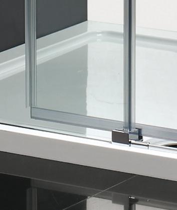 Aquatek - Nobel B2 - Luxusní sprchové dveře zasouvací s brzdou 142-146cm, sklo 8mm (NOBELB2145)