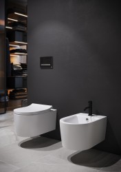 CERSANIT - Závěsná WC mísa INVERTO se systémem STREAM ON, bez sedátka (K671-001), fotografie 2/8