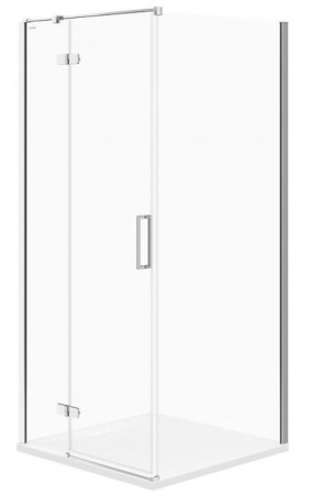CERSANIT - Sprchový kout JOTA čtverec 90x195, kyvný, levý, čiré sklo (S160-001)