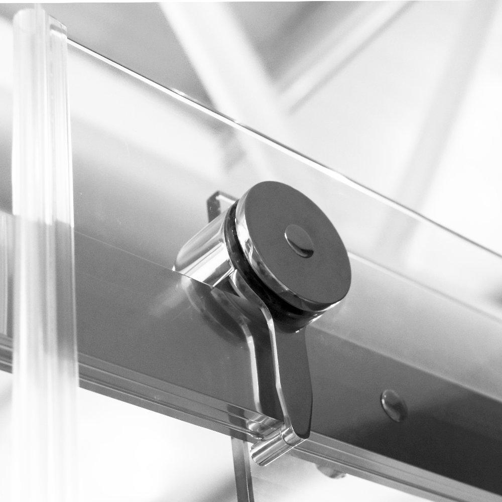 Aquatek - TEKNOSOFT B2 145 - Luxusní sprchové dveře zasouvací 142-146 cm, sklo 8mm (TEKNOSOFTB2145)