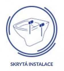 CERSANIT - Závěsná WC mísa INVERTO se systémem STREAM ON, bez sedátka (K671-001), fotografie 12/8