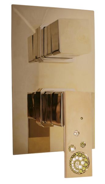 SLEZAK-RAV Vodovodní baterie sprchová vestavěná s přepínačem, Barva: zlato ROYAL1086Z