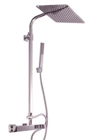 SLEZAK-RAV Vodovodní baterie sprchová LOIRA s hlavovou a ruční sprchou, Barva: chrom, Rozměr: 150 mm LR580.5/6