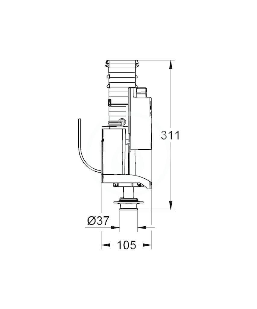GROHE - Náhradní díly Vypouštěcí ventil AV1 s rozšířením (42320000)