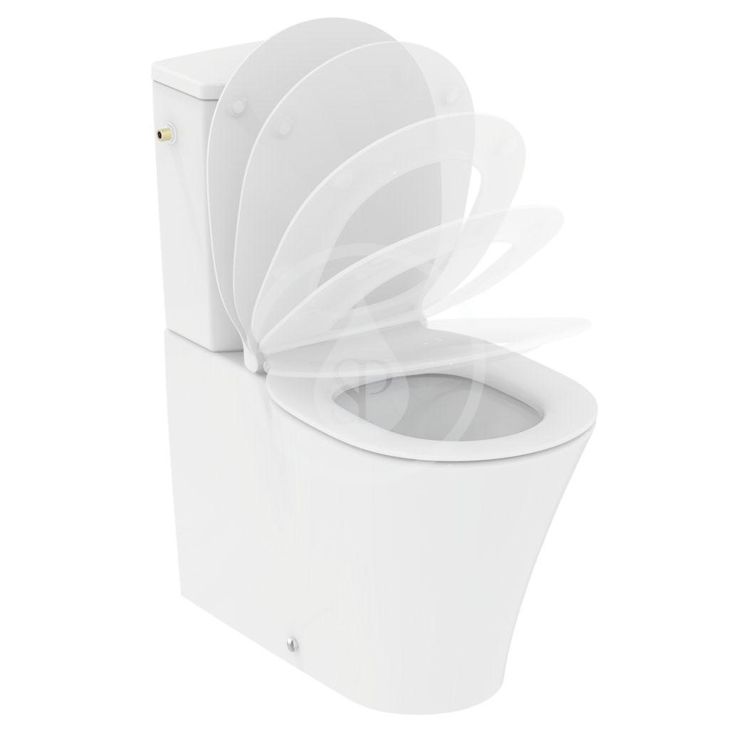 IDEAL STANDARD - Connect Air WC kombi mísa, spodní/zadní odpad, AquaBlade, bílá (E013701)
