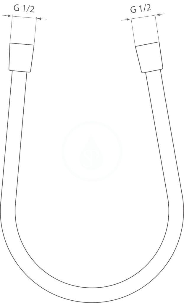 IDEAL STANDARD - Archimodule Sprchová hadice Idealflex 1,6 m, chrom (A3330AA)