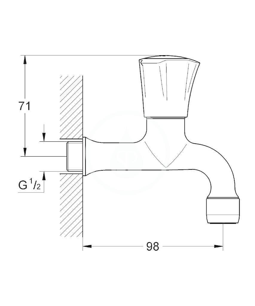 GROHE - Costa Výpustní ventil, chrom (30098001)