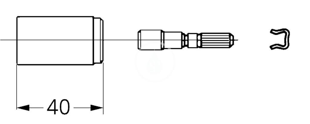 GROHE - Příslušenství Prodlužovací set 40 mm, chrom (06428000)