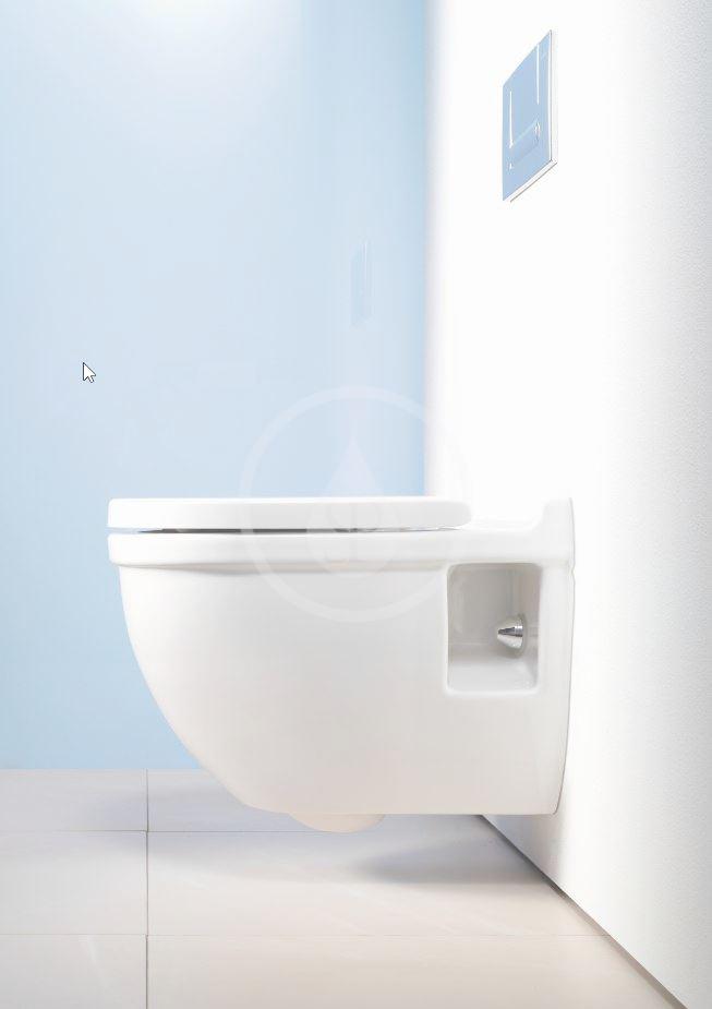 DURAVIT - Starck 3 Závěsné WC s plochým splachováním, bílá (2201090000)