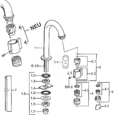 HANSA - Nova Umyvadlový ventil, chrom (00918101)