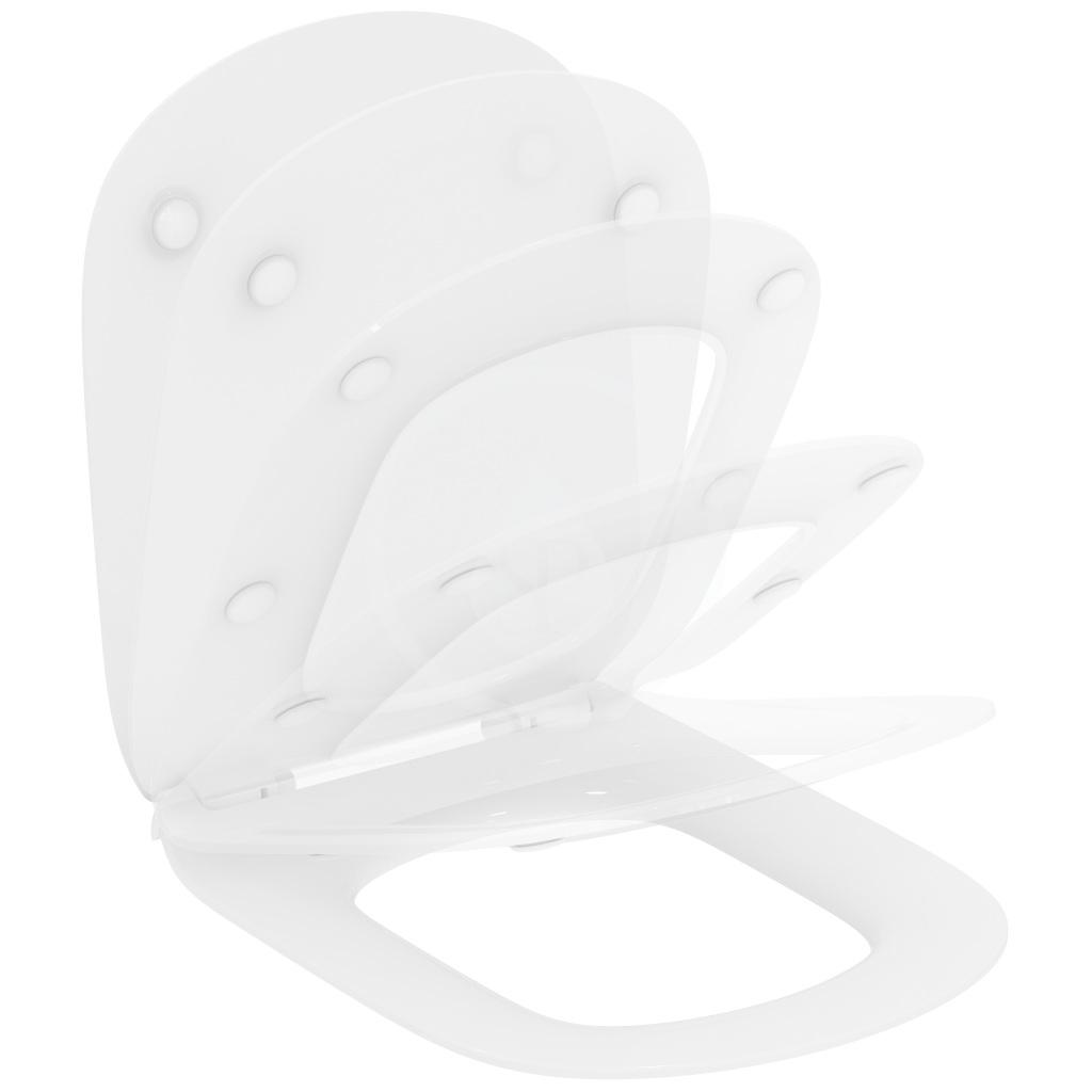 IDEAL STANDARD - Tesi Závěsné WC se sedátkem SoftClose, AquaBlade, bílá (T354601)