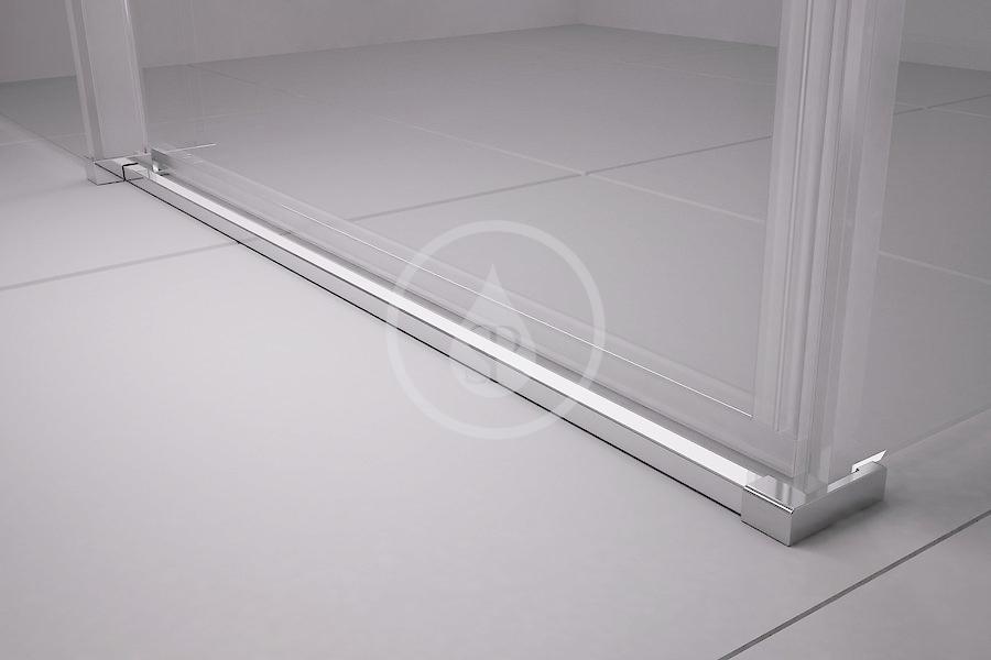 RAVAK - Matrix Sprchové dveře dvoudílné MSD2-120 L, 1175-1215 mm, satin/čiré sklo (0WLG0U00Z1)