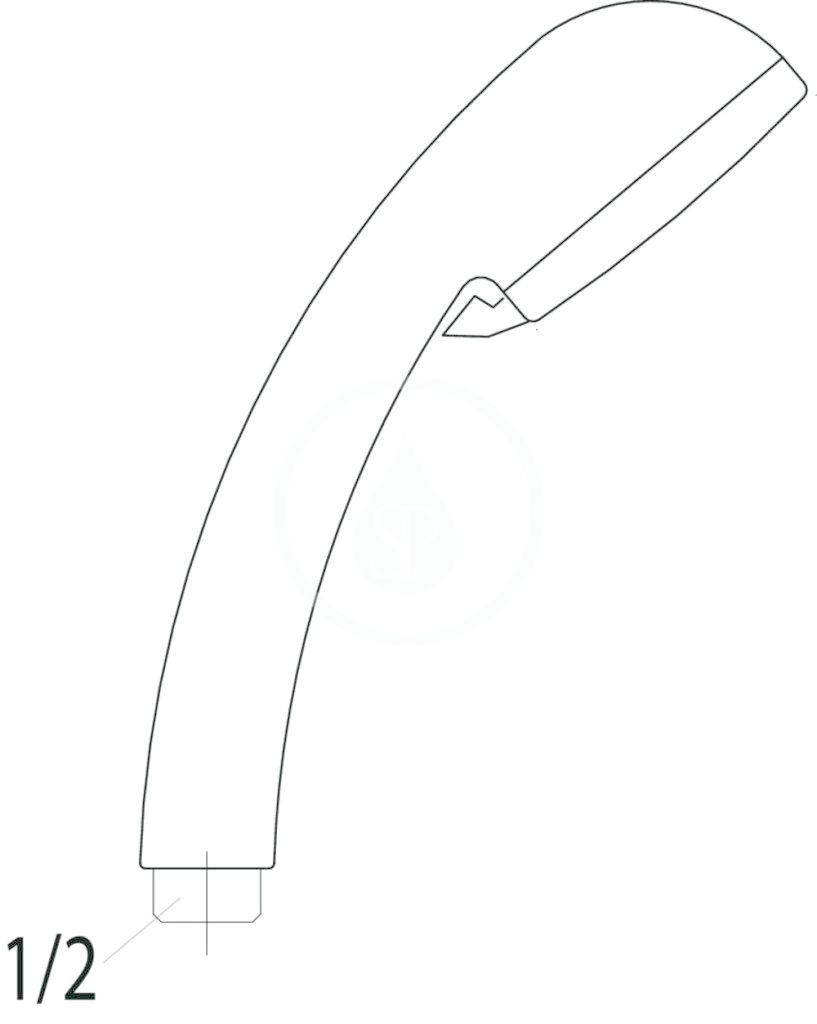Laufen - Sprchové příslušenství Sprchová hlavice Comfort Tre, 3 proudy, chrom (H3619800040051)