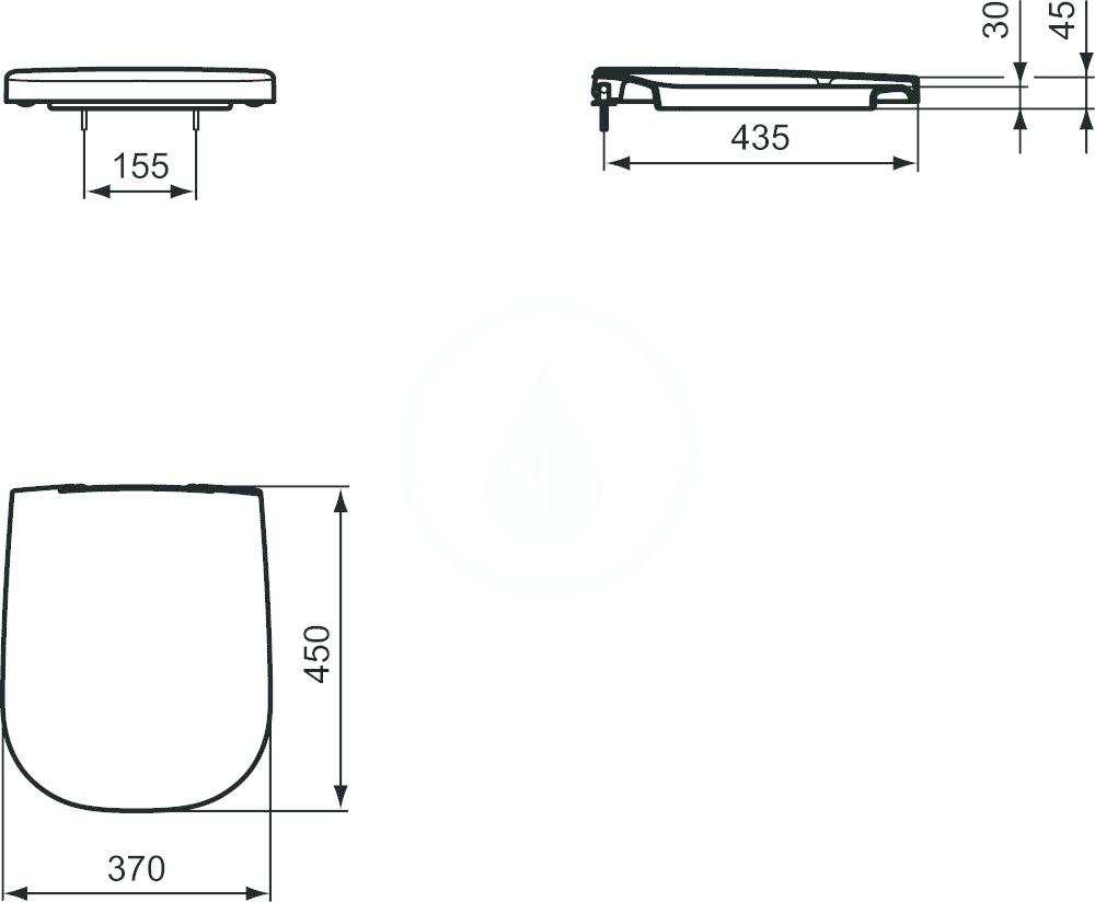 IDEAL STANDARD - Softmood WC sedátko softclose, bílá (T639201)