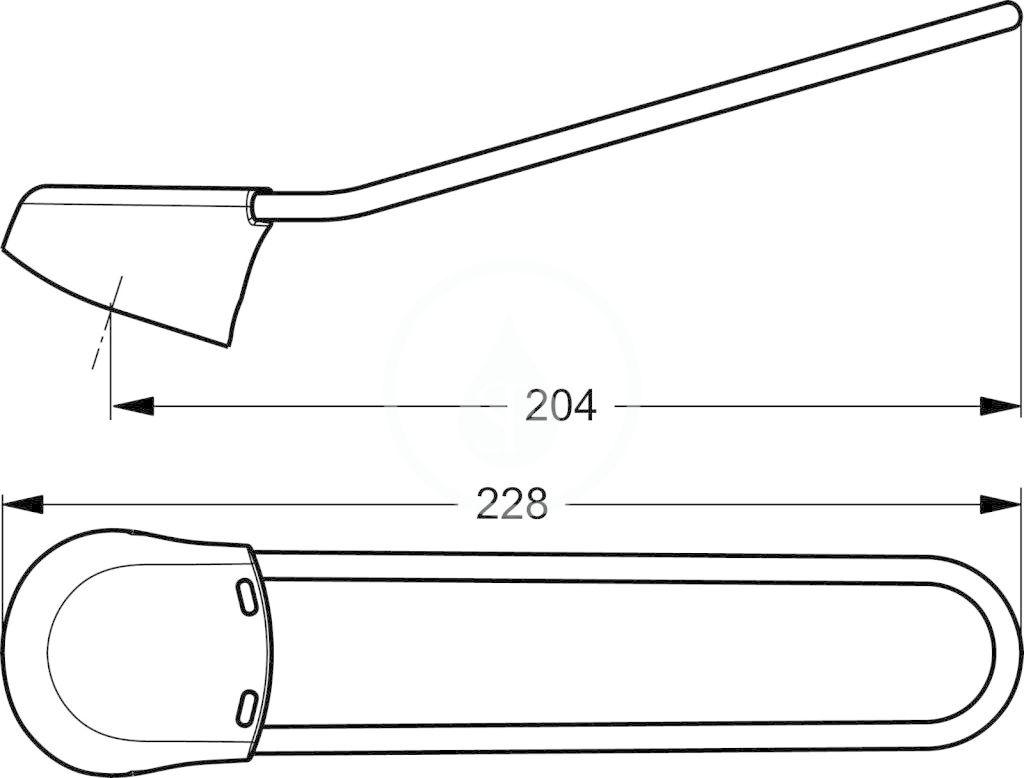 IDEAL STANDARD - CeraPlus Ovládací páka 204 mm, chrom (B9471AA)