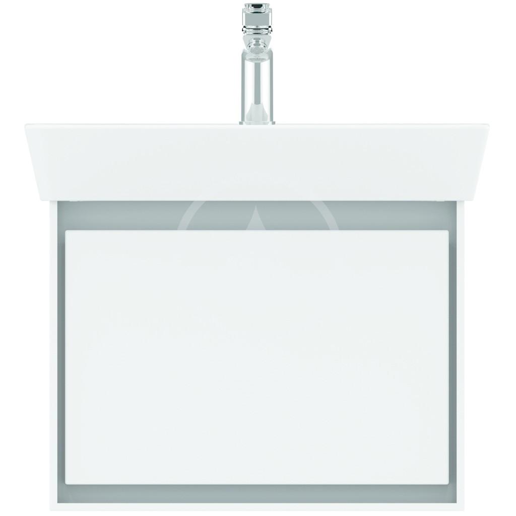 IDEAL STANDARD - Connect Air Skříňka pod umyvadlo Cube 600 mm, 530x409x400 mm, lesklá bílá/světlá šedá mat (E0846KN)