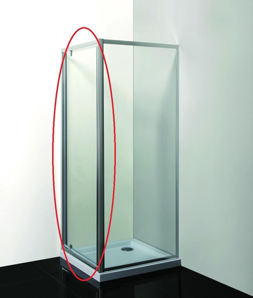 HOPA - Sprchové dveře do niky SMART - ALARO - BARVA rámu - Chrom/Leštěný hliník (ALU), Rozměr A - 80 cm, Směr zavírání - Univerzální Levé / Pravé, Výplň - Grape bezpečnostní sklo - 6 mm (OLBALA80CGBV)