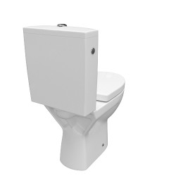 CERSANIT - WC KOMBI PARVA 218 020 3/6 SEDÁTKO PARVA DUROPLAST - SOFT CLOSE (K27-004), fotografie 4/7