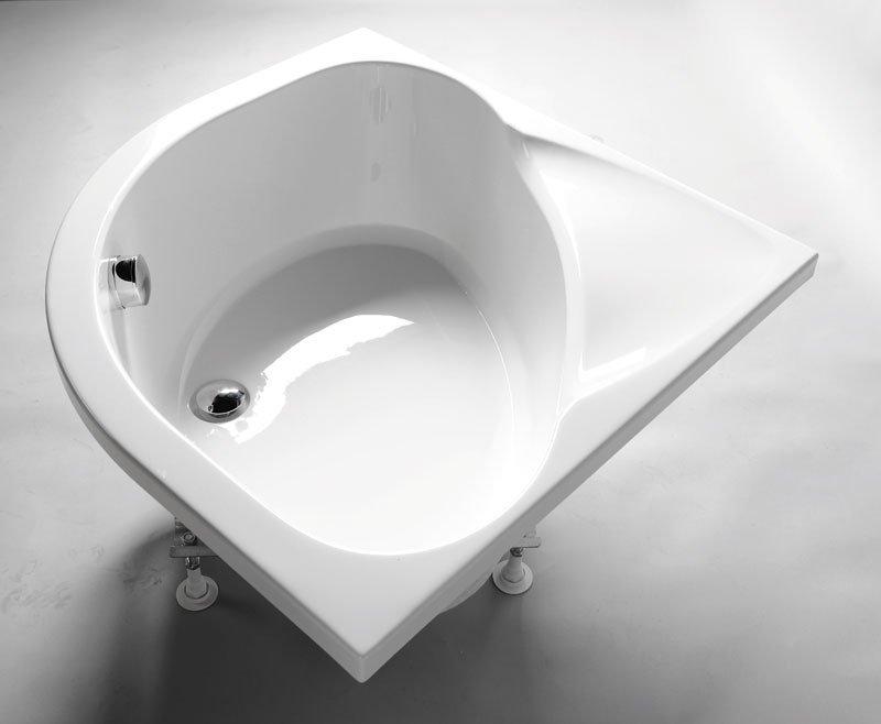 POLYSAN - SELMA hluboká sprchová vanička, čtvrtkruh 90x90x30cm, R550, bílá (28611)
