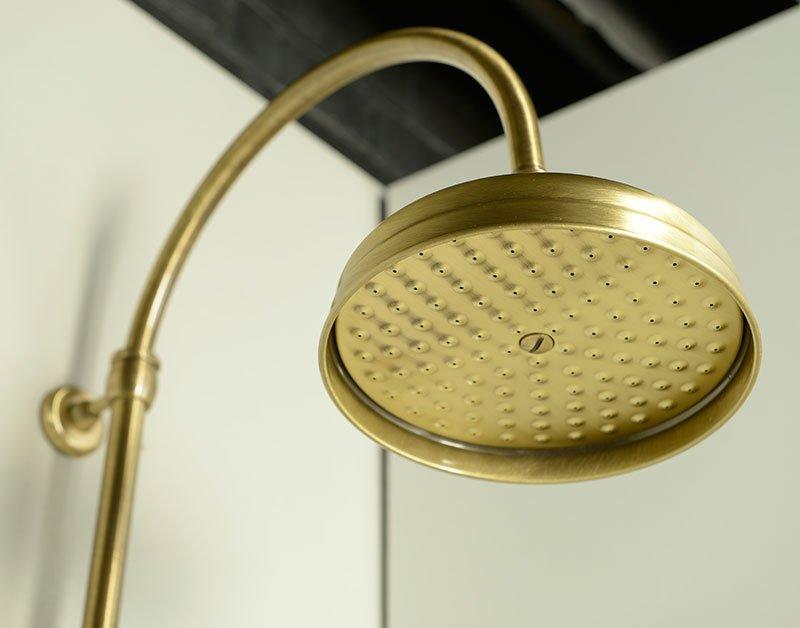 SAPHO - ANTEA sprchový sloup k napojení na baterii, hlavová a ruční sprcha, bronz (SET036)