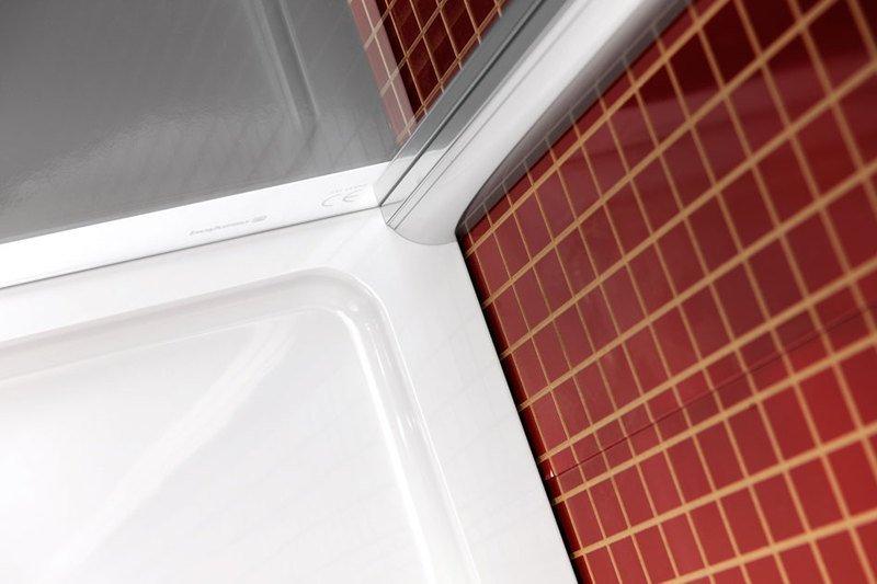 POLYSAN - LUCIS LINE čtvrtkruhová sprchová zástěna, 900x900mm, R550, čiré sklo (DL2615)