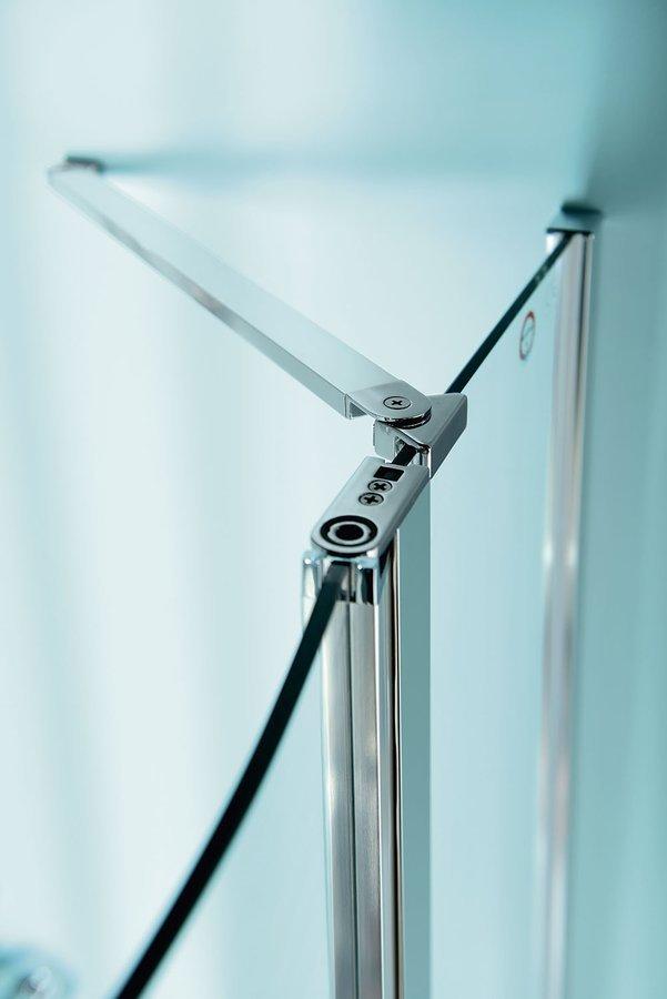 POLYSAN - ZOOM LINE čtvrtkruhová sprchová zástěna 900x900mm, čiré sklo, pravá (ZL2615R)